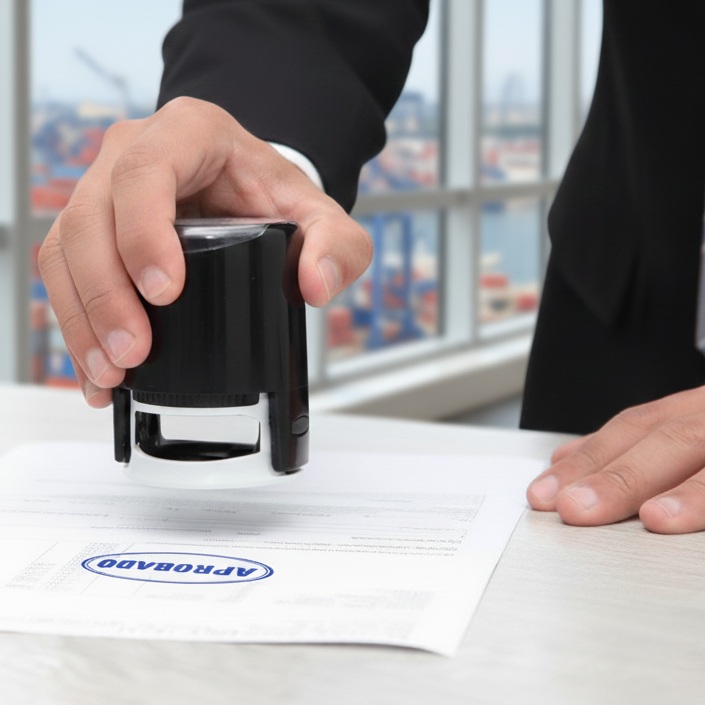 Documentos y sellos aduanales